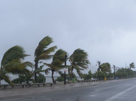 Ventos de até 61 km/h podem atingir litoral do Espírito Santo nesta quarta-feira