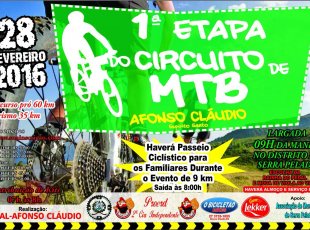 Vem aí a 1° etapa de Mountain Bike de Afonso Cláudio