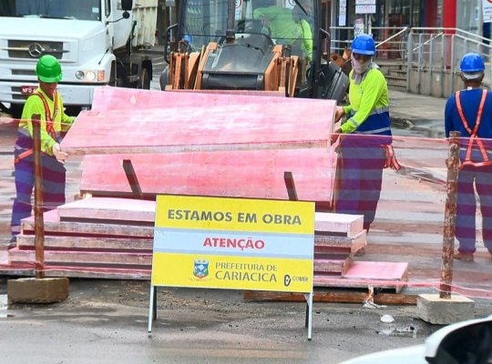 Parte da Avenida Expedito Garcia é interditada para obras em Cariacica, ES