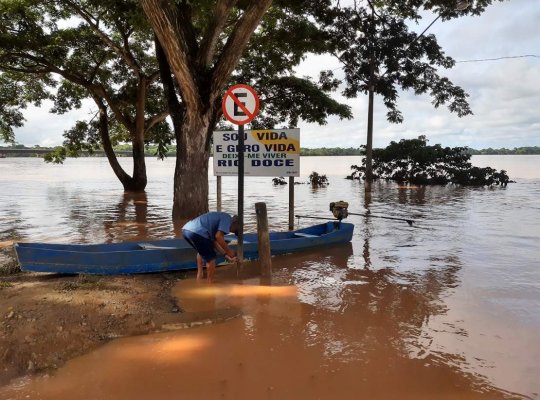 Rio Doce baixou mais de meio metro nas últimas 24 horas em Linhares