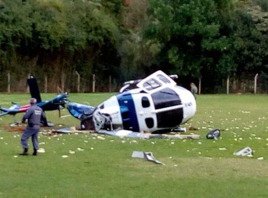 Helicóptero com governador Paulo Hartung sofre acidente em Domingos Martins